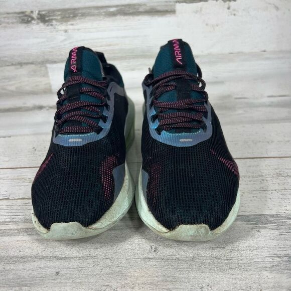 Nike Womens Air Max Fly Low Top Running Shoes Black Fuchsia Teal Mint Size 8.5 - Picture 4 of 7